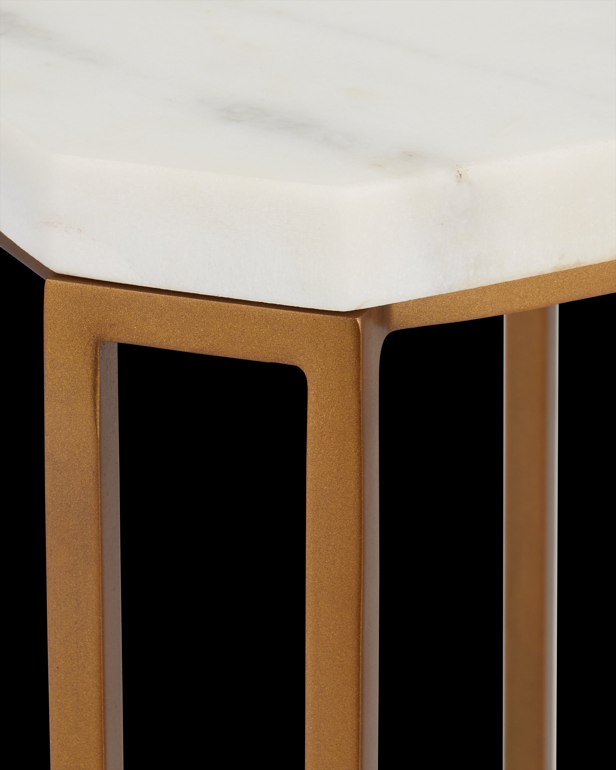 Currey & Company Ocho Marble Drinks Table