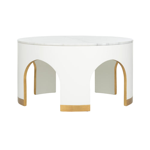 Chelsea House Aqueduct Cocktail Table White