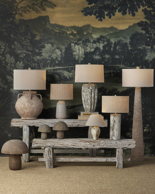 Currey & Company Faux Birch Table Lamp