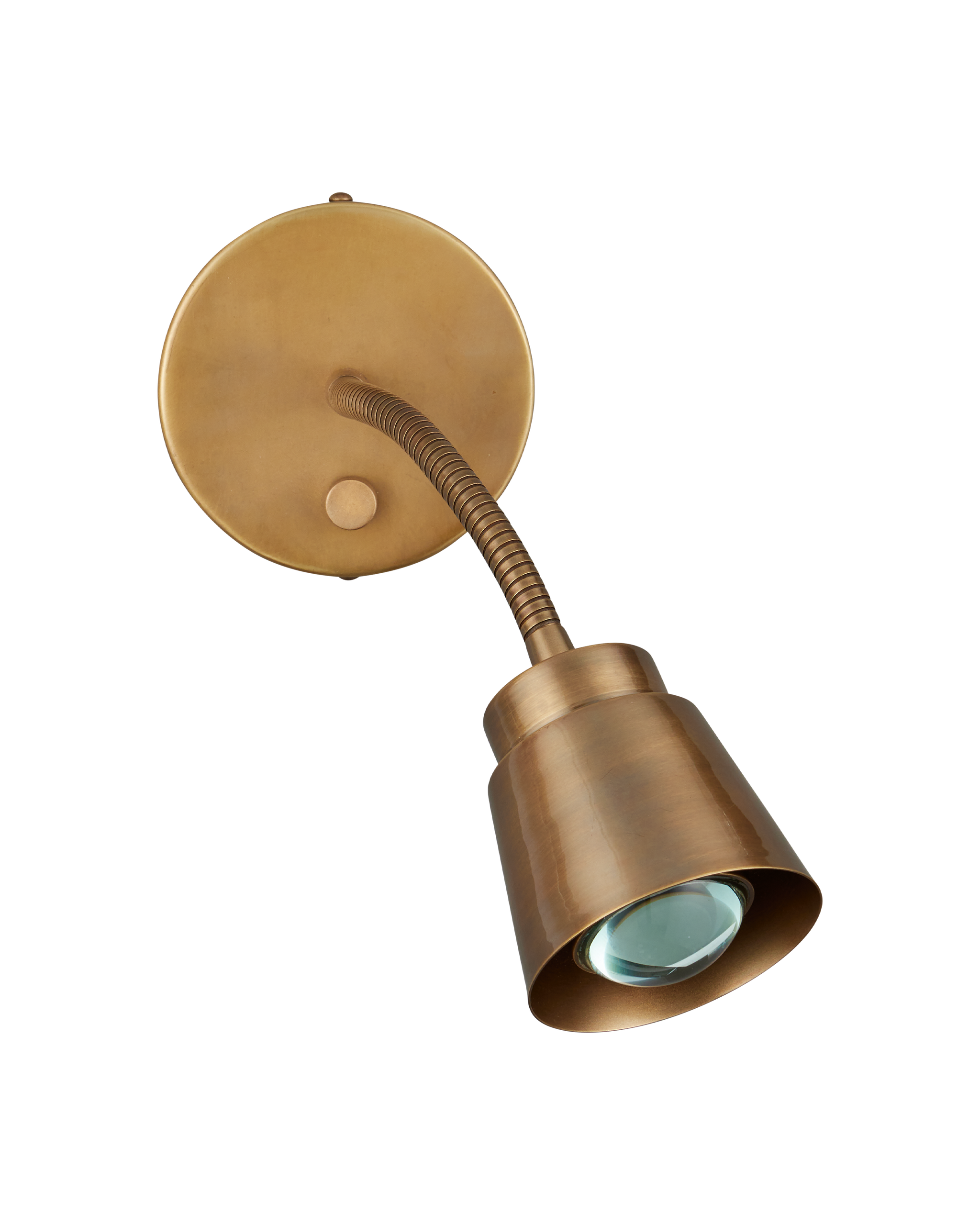 Currey & Company Wilbaux Brass Wall Sconce