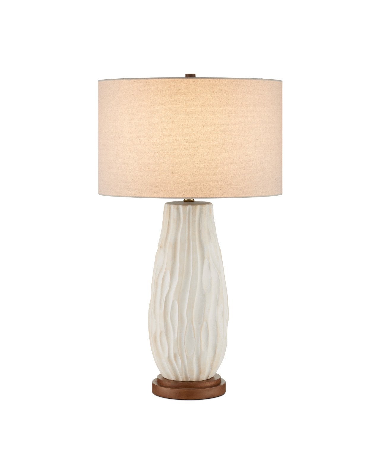 Currey & Company Water Borne Off White Ceramic Table Lamp