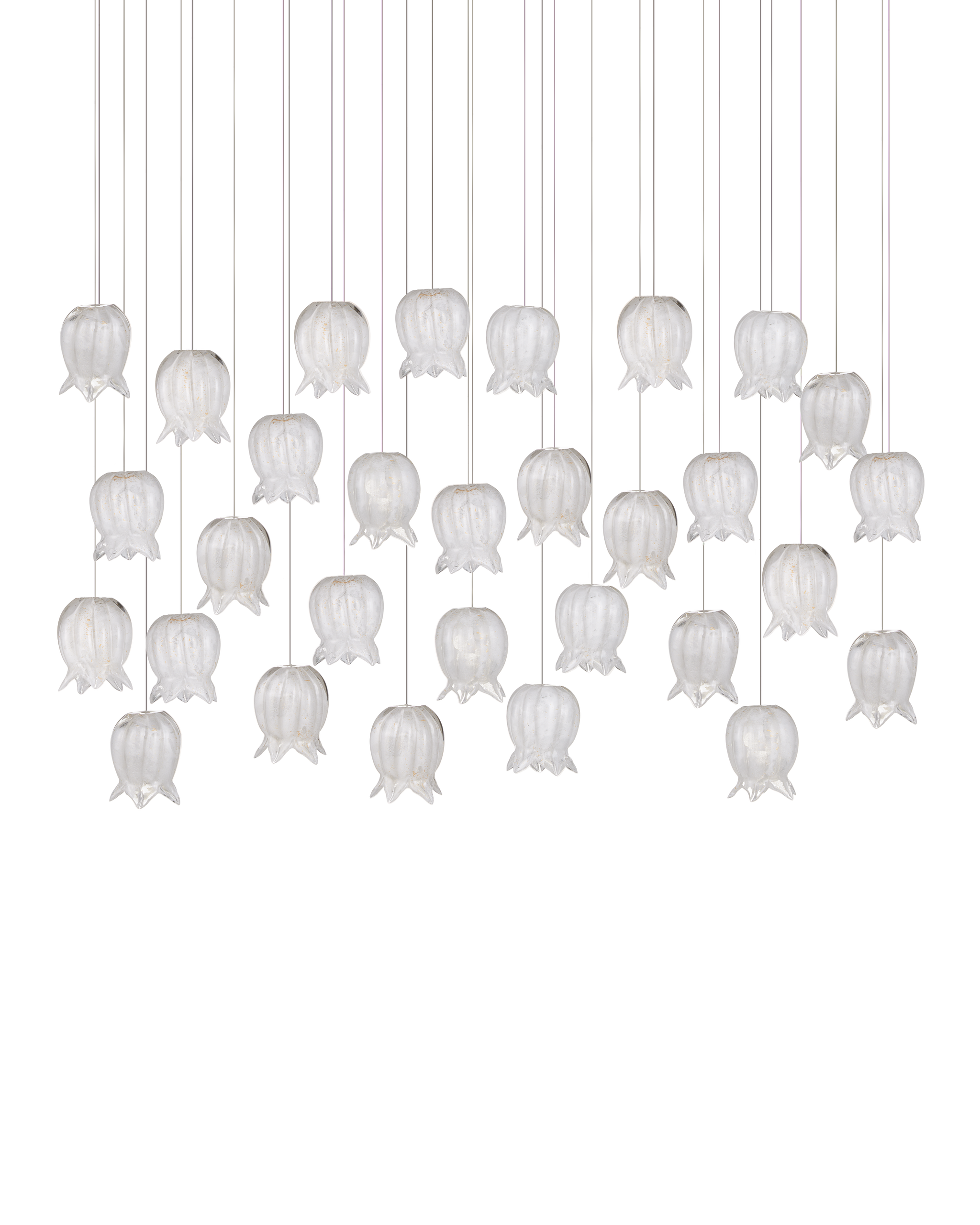 Currey And Company Polpo 30 Light Linear Multi Drop Pendant