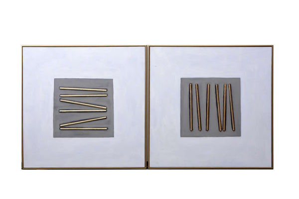 Sunpan Pick Up Sticks (Set Of 2) 48" X 48" Gold Floater Frame