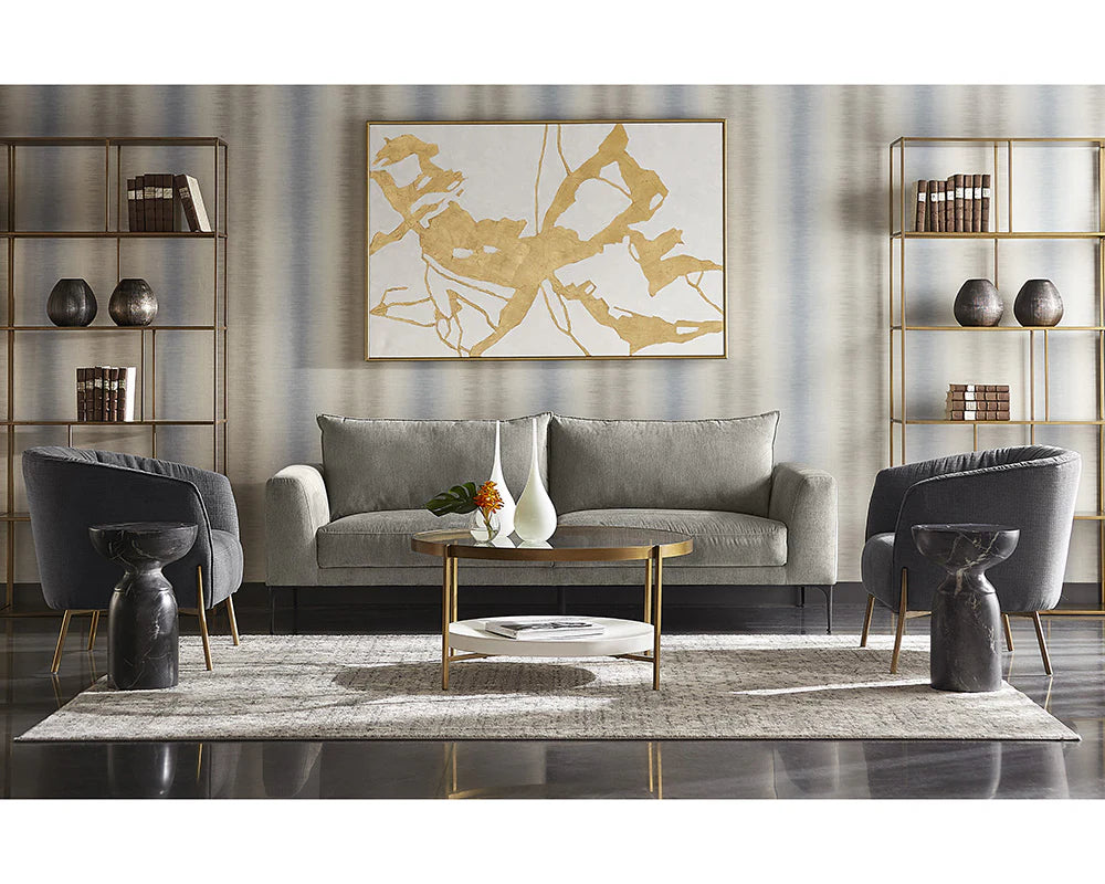 Sunpan Fractured Fix 40" X 60" Gold Floater Frame