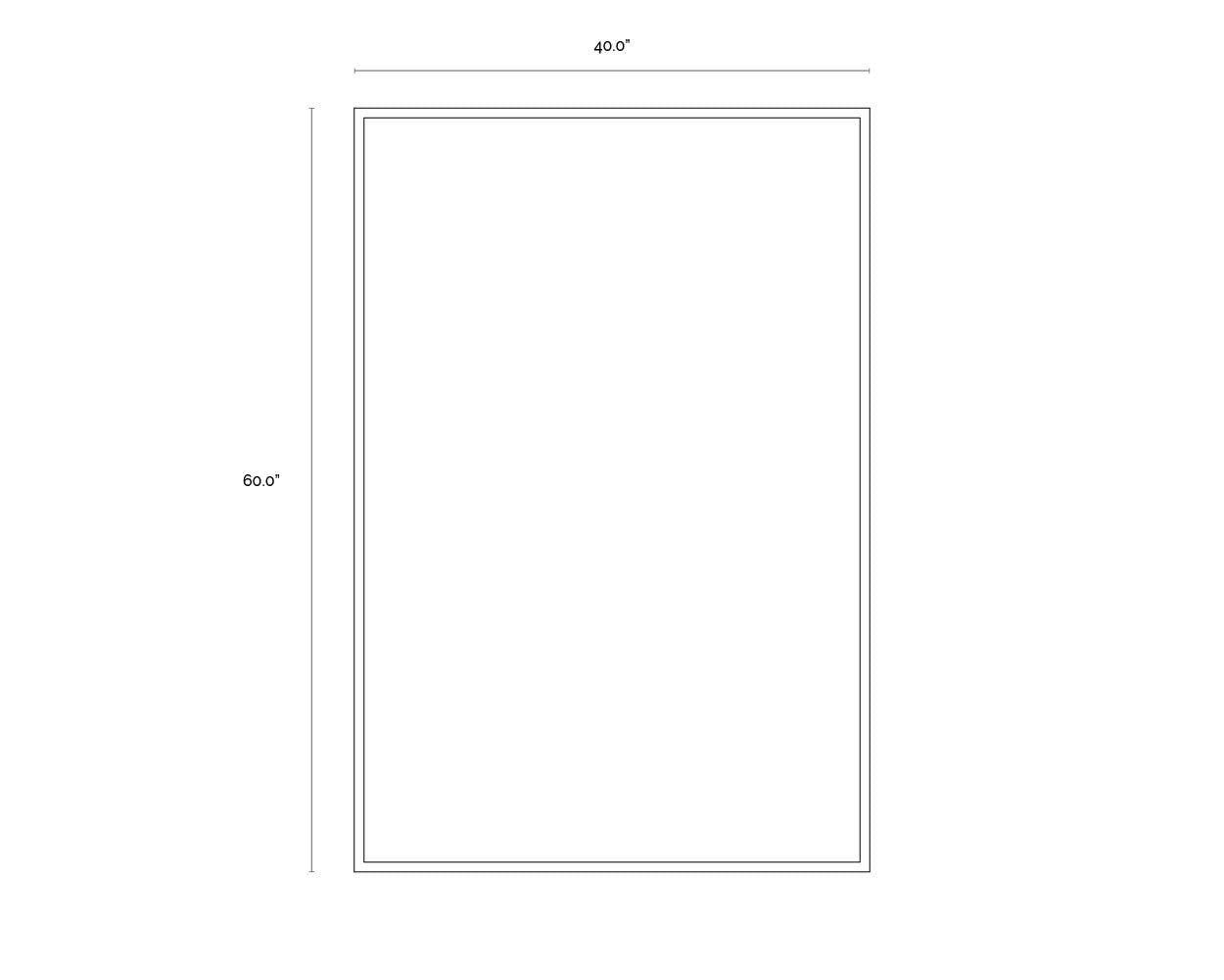 Sunpan Fractured Fix 40" X 60" Gold Floater Frame