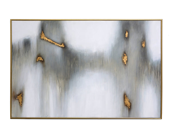 Sunpan Water Marks 72" X 48" Gold Floater Frame