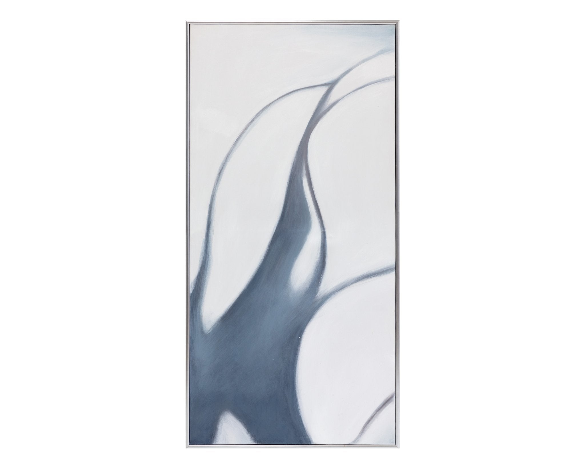 Sunpan Meditation (Set Of 3) 30" X 60" Silver Floater Frame