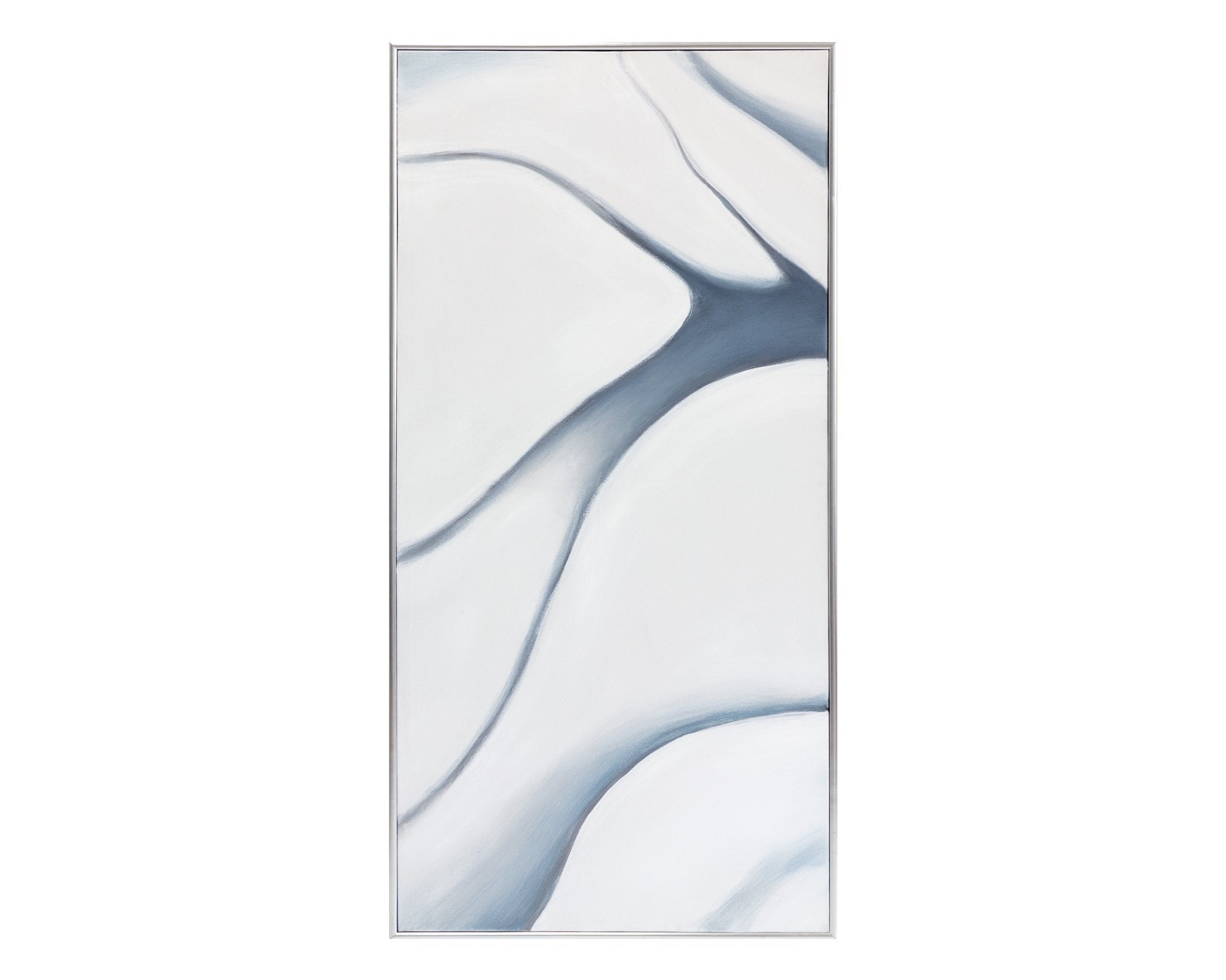 Sunpan Meditation (Set Of 3) 30" X 60" Silver Floater Frame