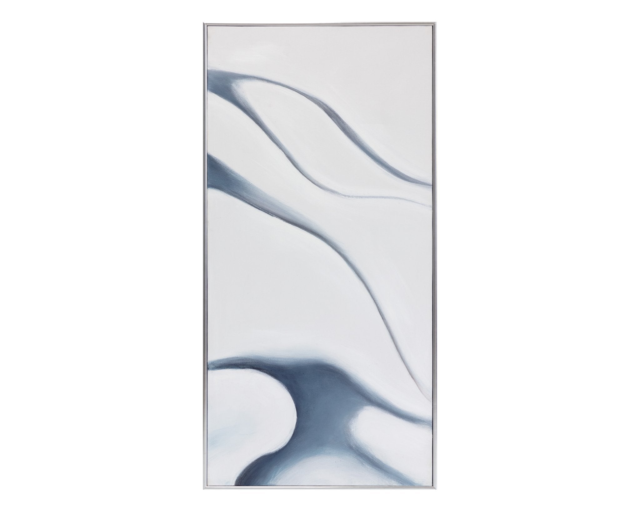 Sunpan Meditation (Set Of 3) 30" X 60" Silver Floater Frame