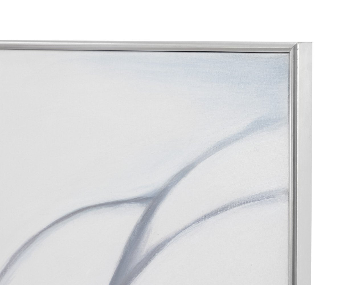 Sunpan Meditation (Set Of 3) 30" X 60" Silver Floater Frame
