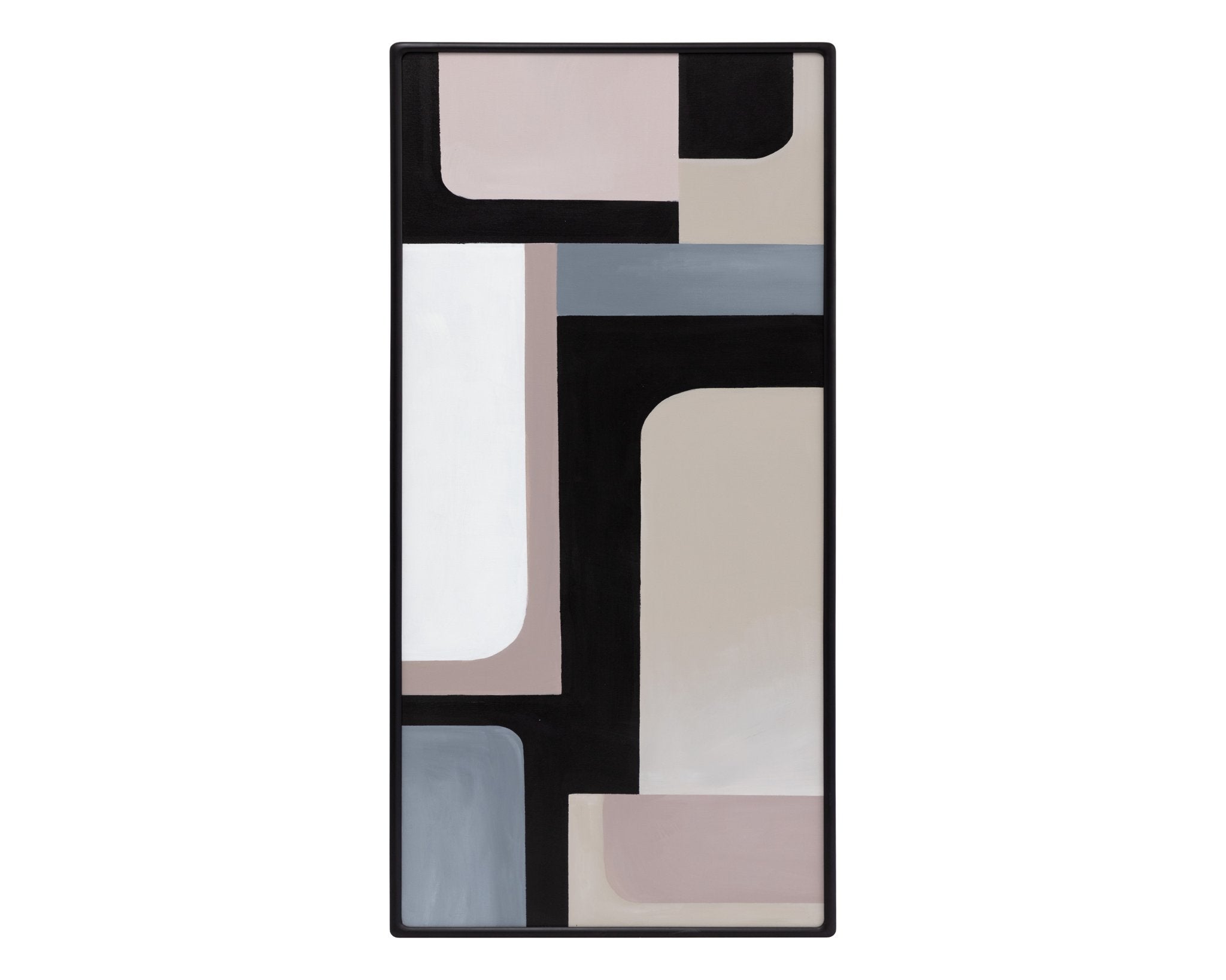 Sunpan Radical Interpretation (Set Of 3) 28" X 66" Black Floater Frame