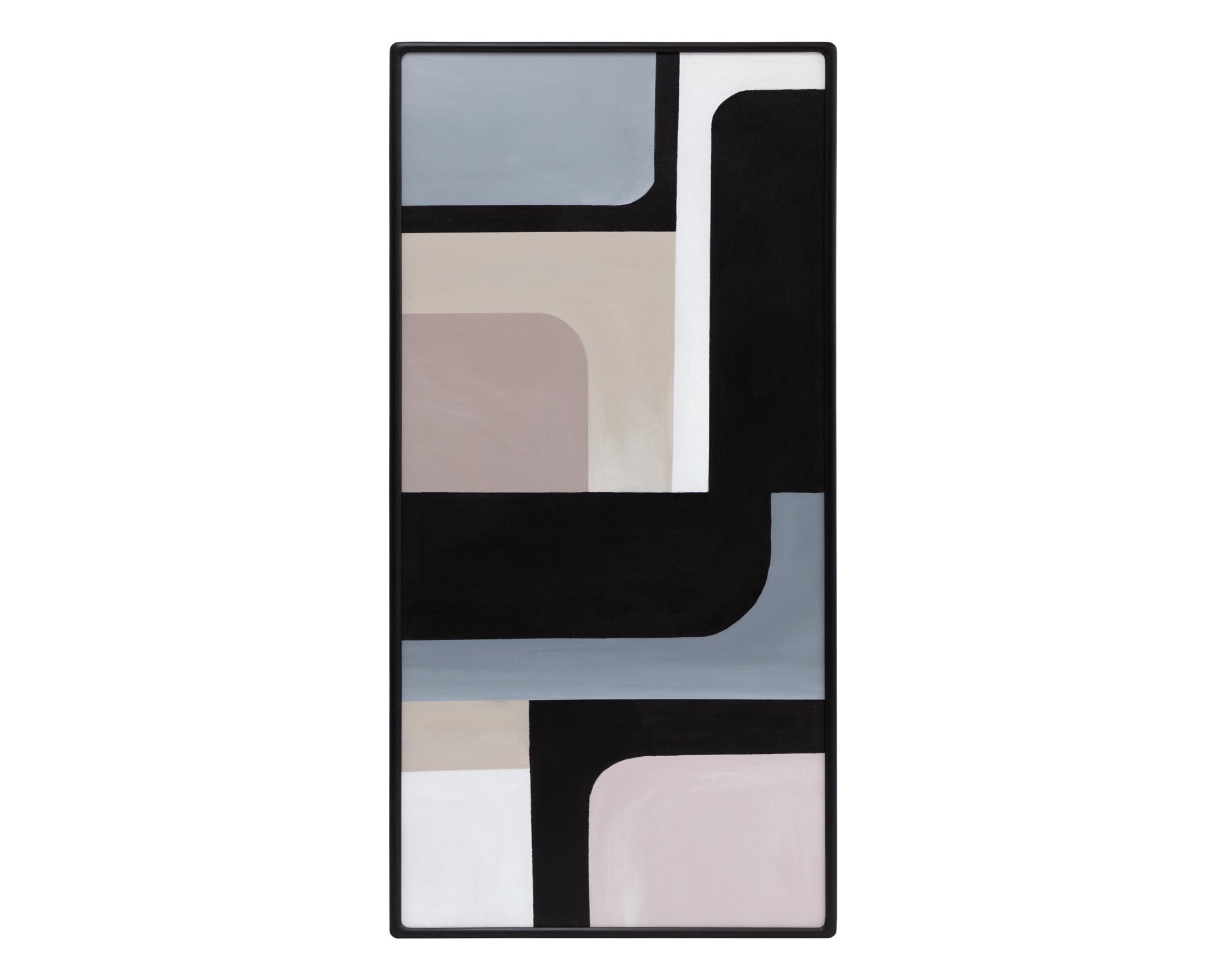 Sunpan Radical Interpretation (Set Of 3) 28" X 66" Black Floater Frame