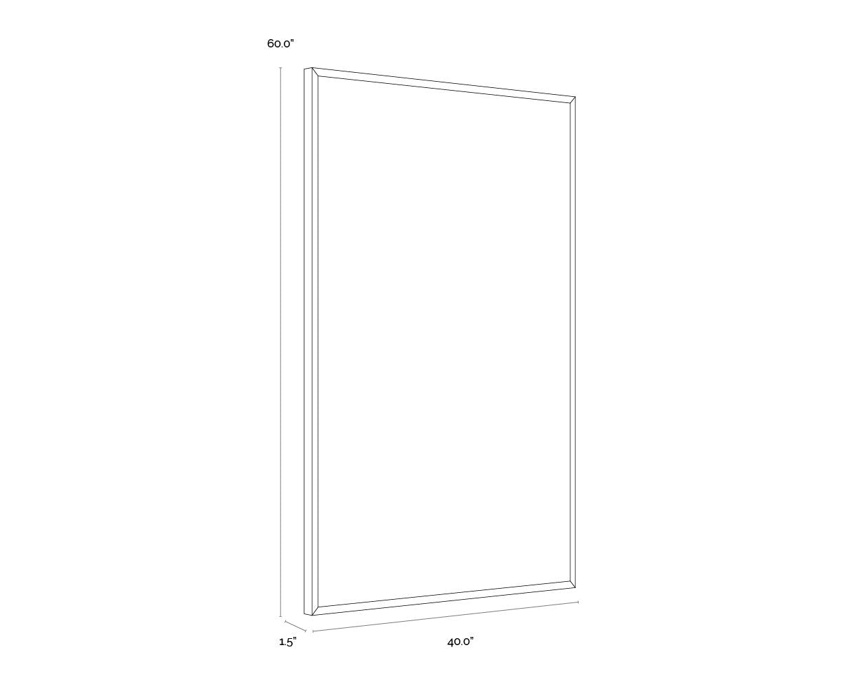 Sunpan World Views 40" X 60" Natural Floater Frame