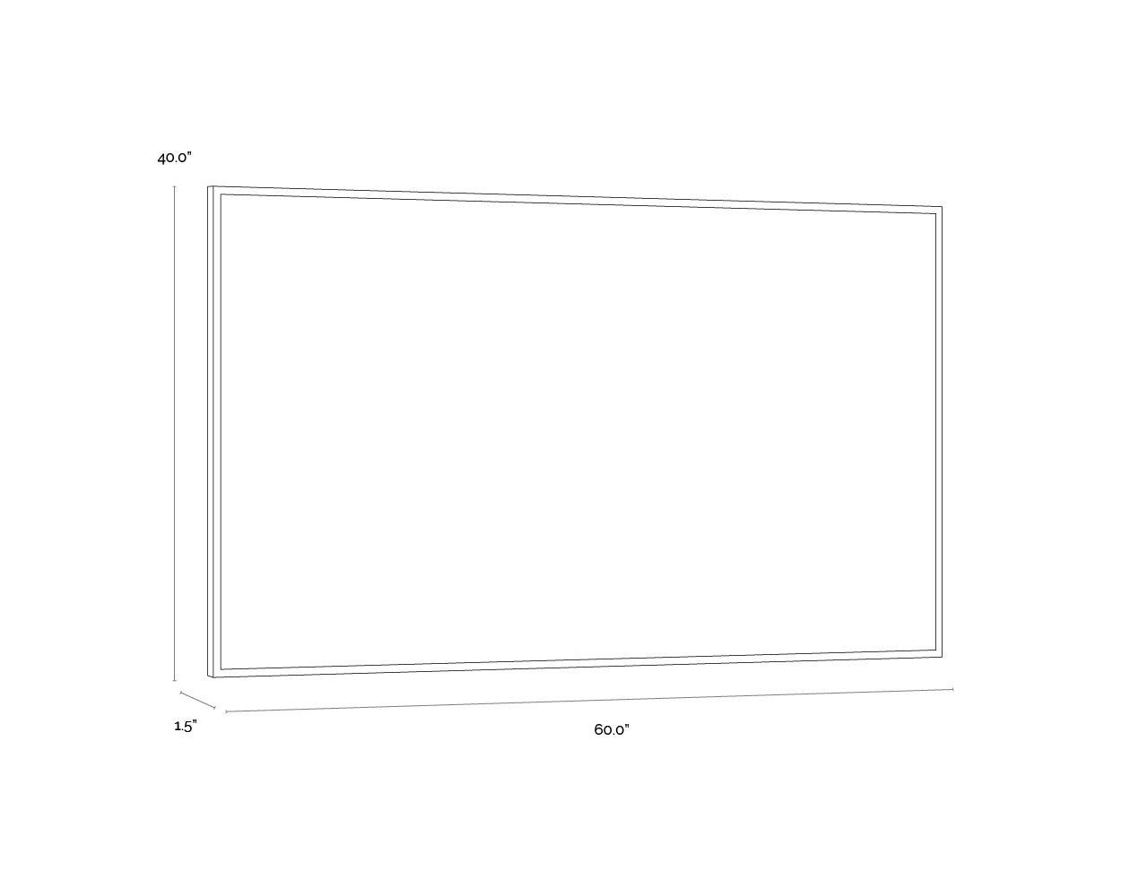 Sunpan Dream State 60" X 40" Natural Floater Frame
