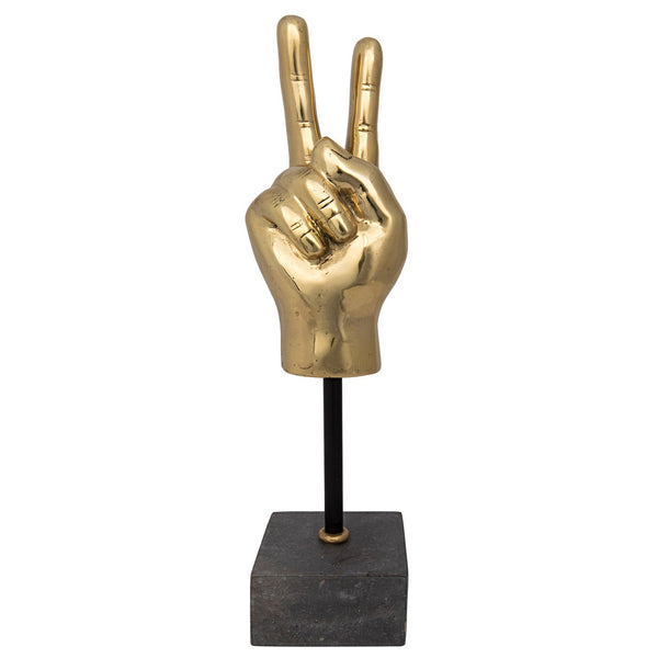 Noir Peace Sign On Stand