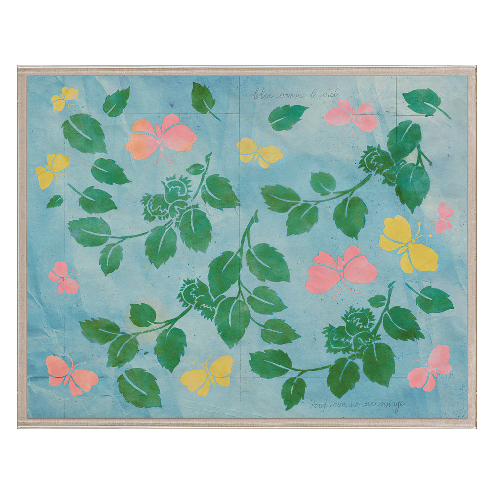 Frederick Steiner Archive, Green Leaves and Butterflies Art