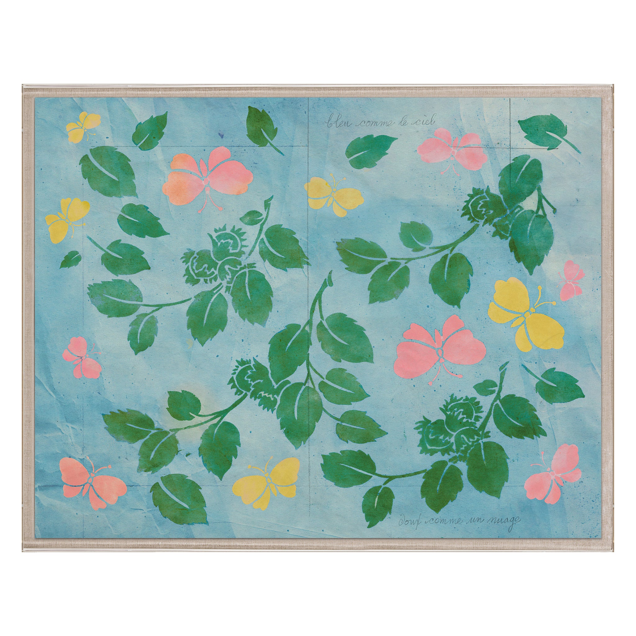 Frederick Steiner Archive, Green Leaves and Butterflies Art