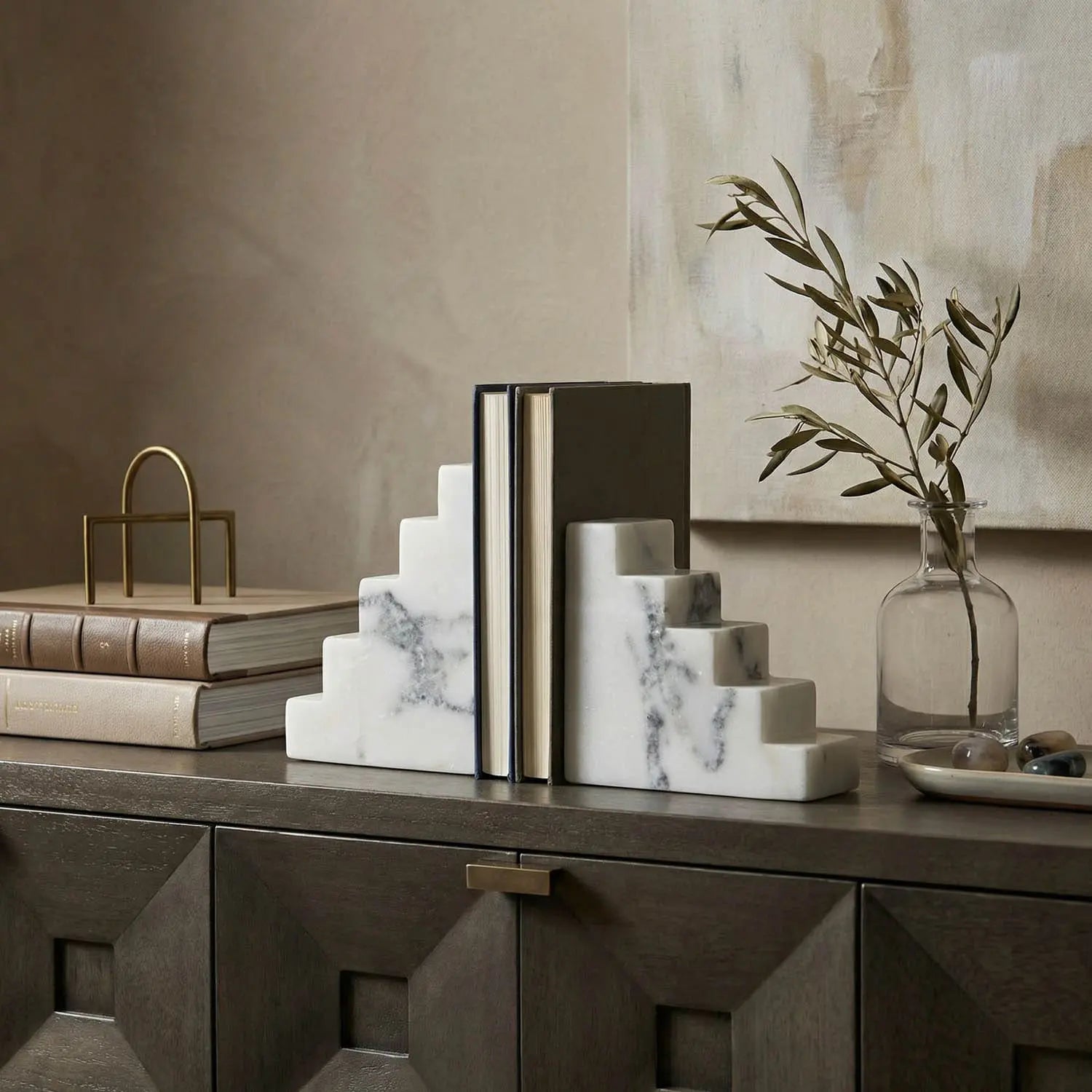 Noir Step Bookends