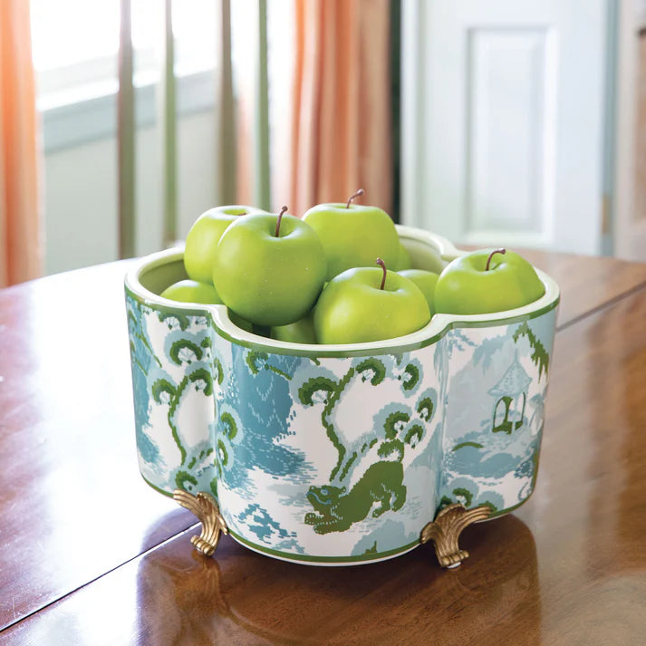 Port 68 Canton Celadon Quatrefoil Planter