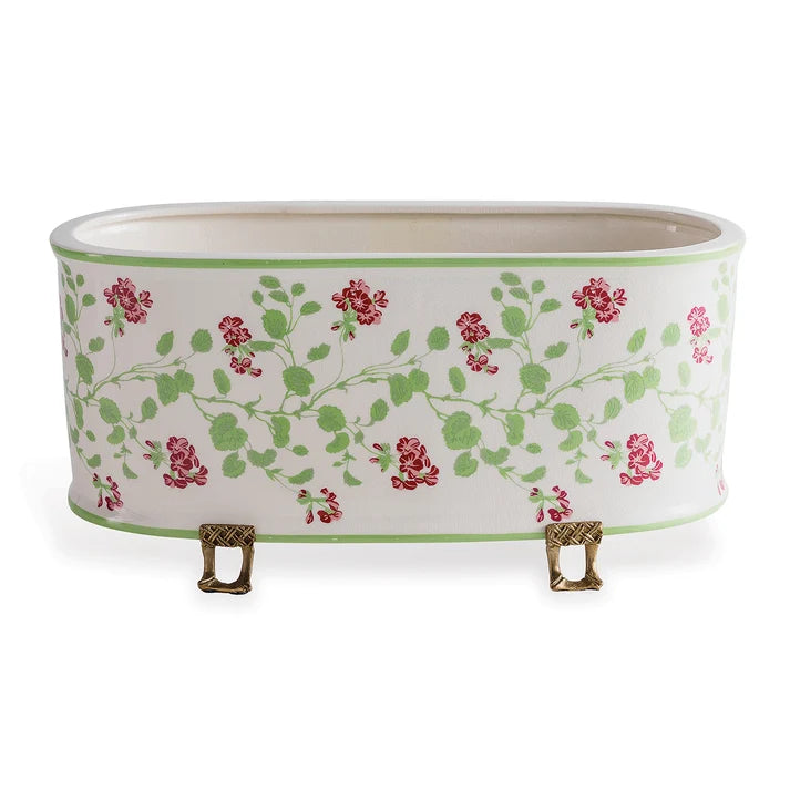 Port 68 Geranium Trellis Oval Planter *