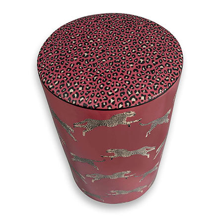 Scalamandre for Port 68 Leaping Cheetah Garden Stool