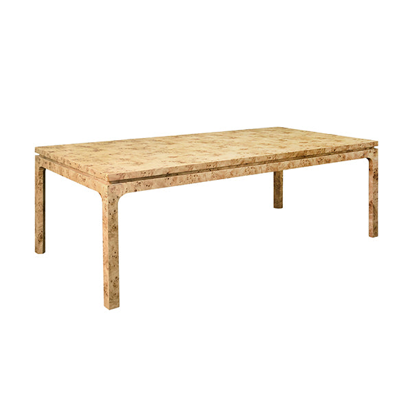 Worlds Away Adams Burl Wood Dining Table