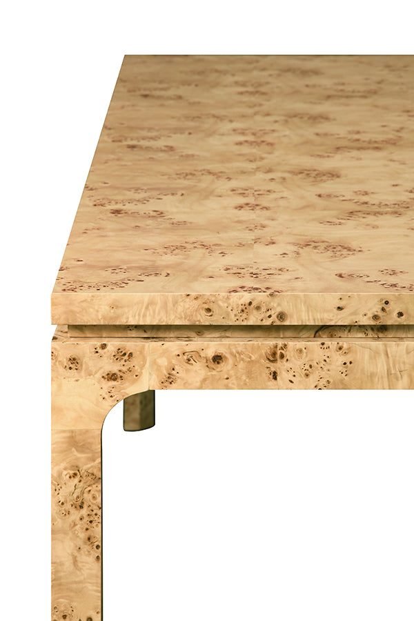 Worlds Away Adams Burl Wood Dining Table