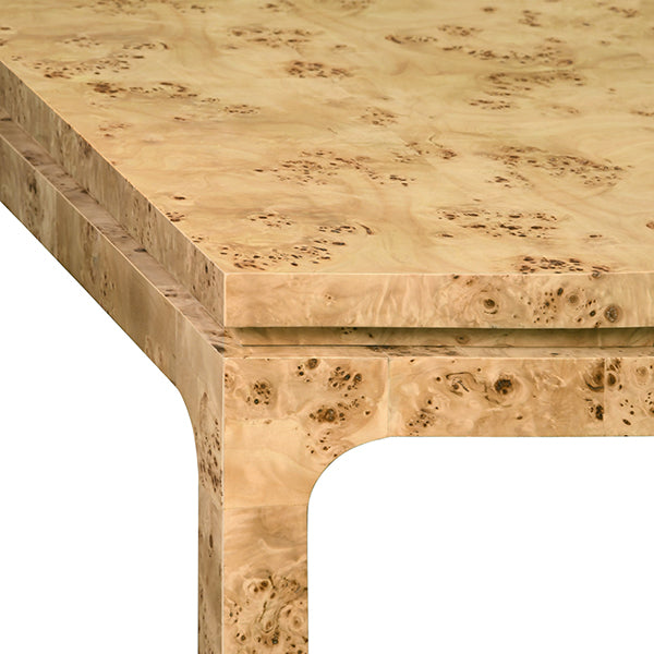 Worlds Away Adams Burl Wood Dining Table