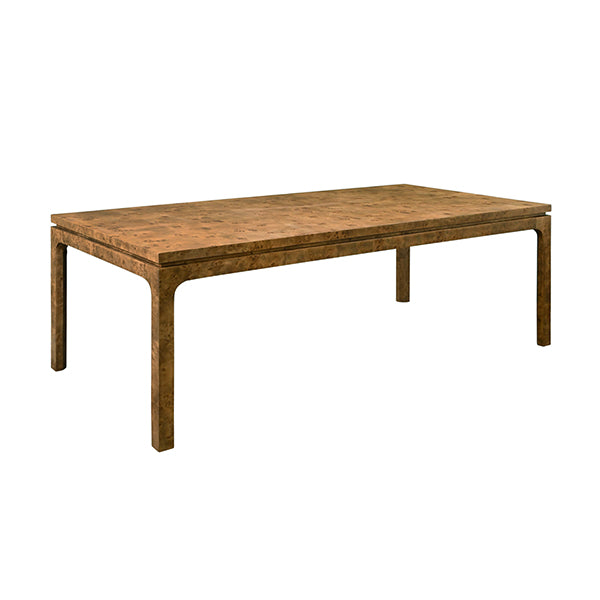 Worlds Away Adams Burl Wood Dining Table