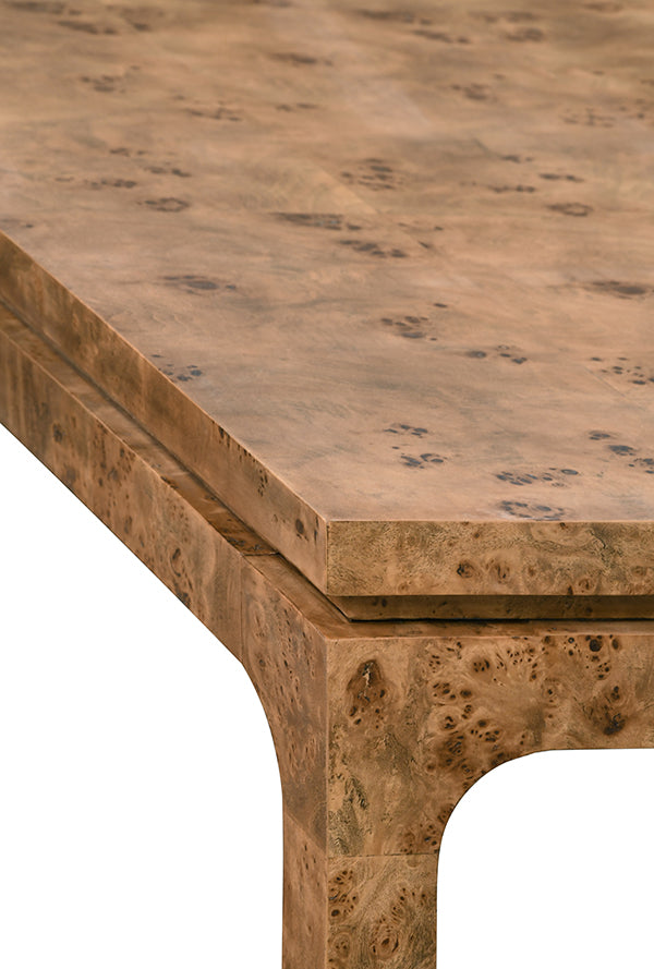 Worlds Away Adams Burl Wood Dining Table