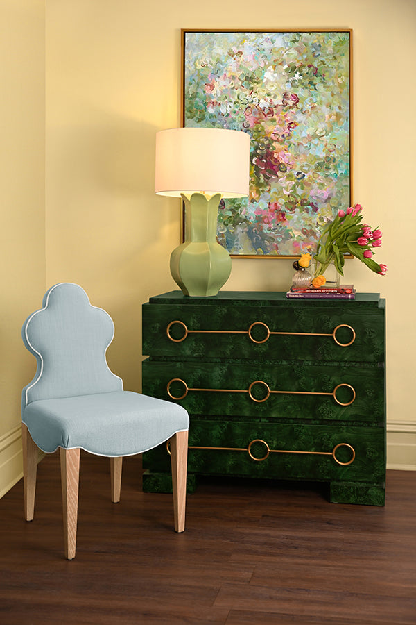 Worlds Away Adelaide Clover Dining Chair