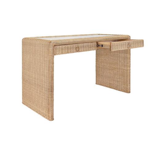 Worlds Away Adrien Rattan Desk