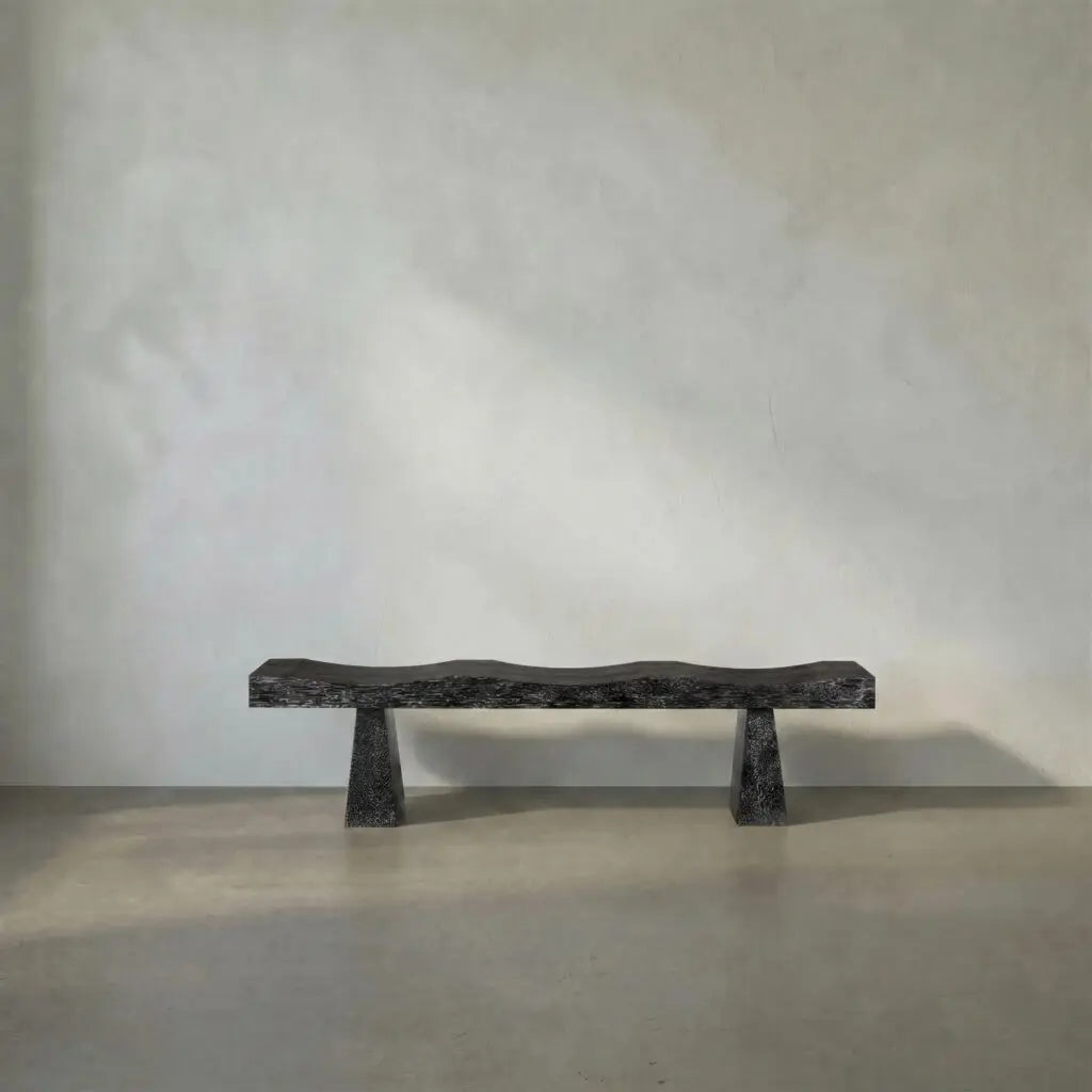 Noir Shibumi Bench, Black Walnut