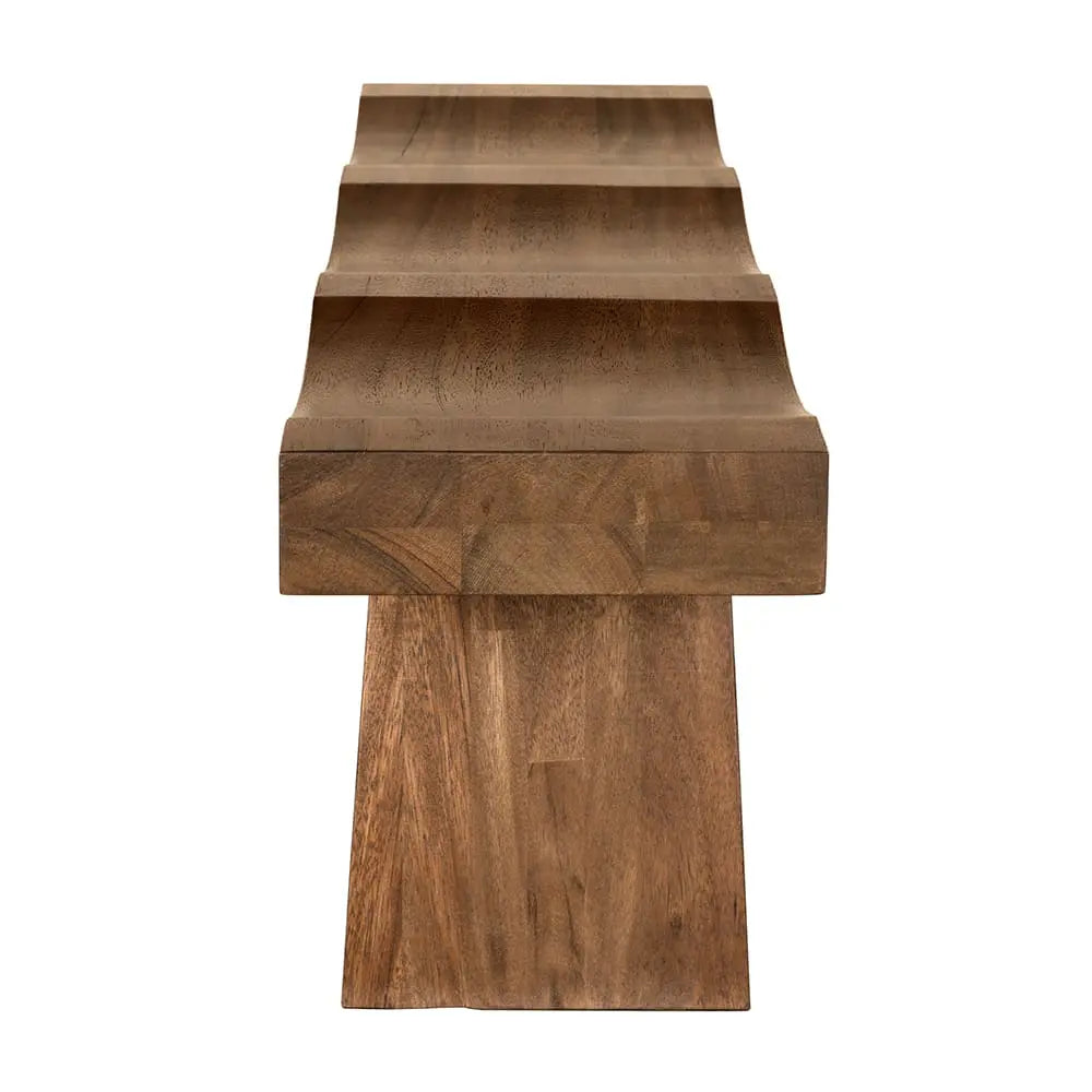 Noir Shibumi Bench, Dark Walnut