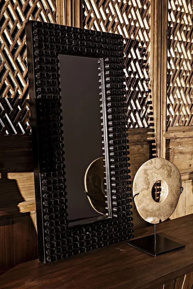 Noir Faustus Mirror, Charcoal Black