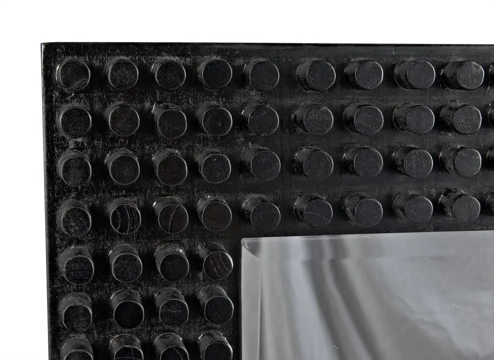 Noir Faustus Mirror, Charcoal Black