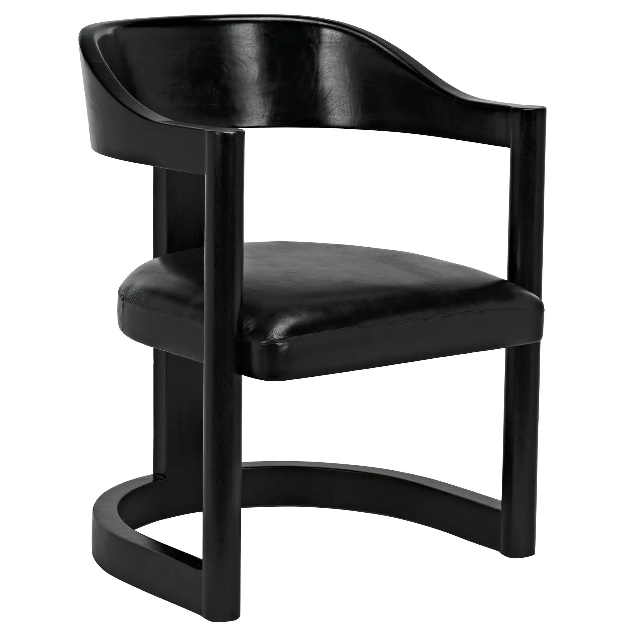 Noir Mccormick Chair, Charcoal Black