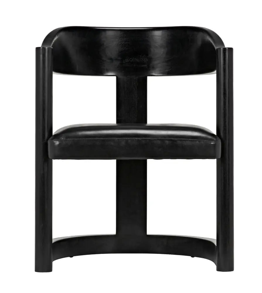 Noir Mccormick Chair, Charcoal Black
