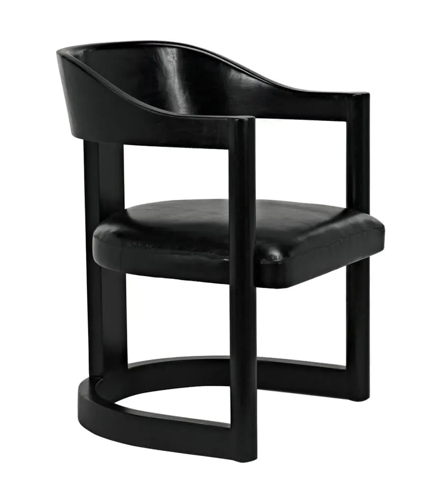 Noir Mccormick Chair, Charcoal Black