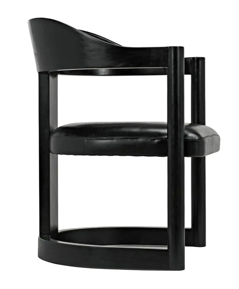 Noir Mccormick Chair, Charcoal Black