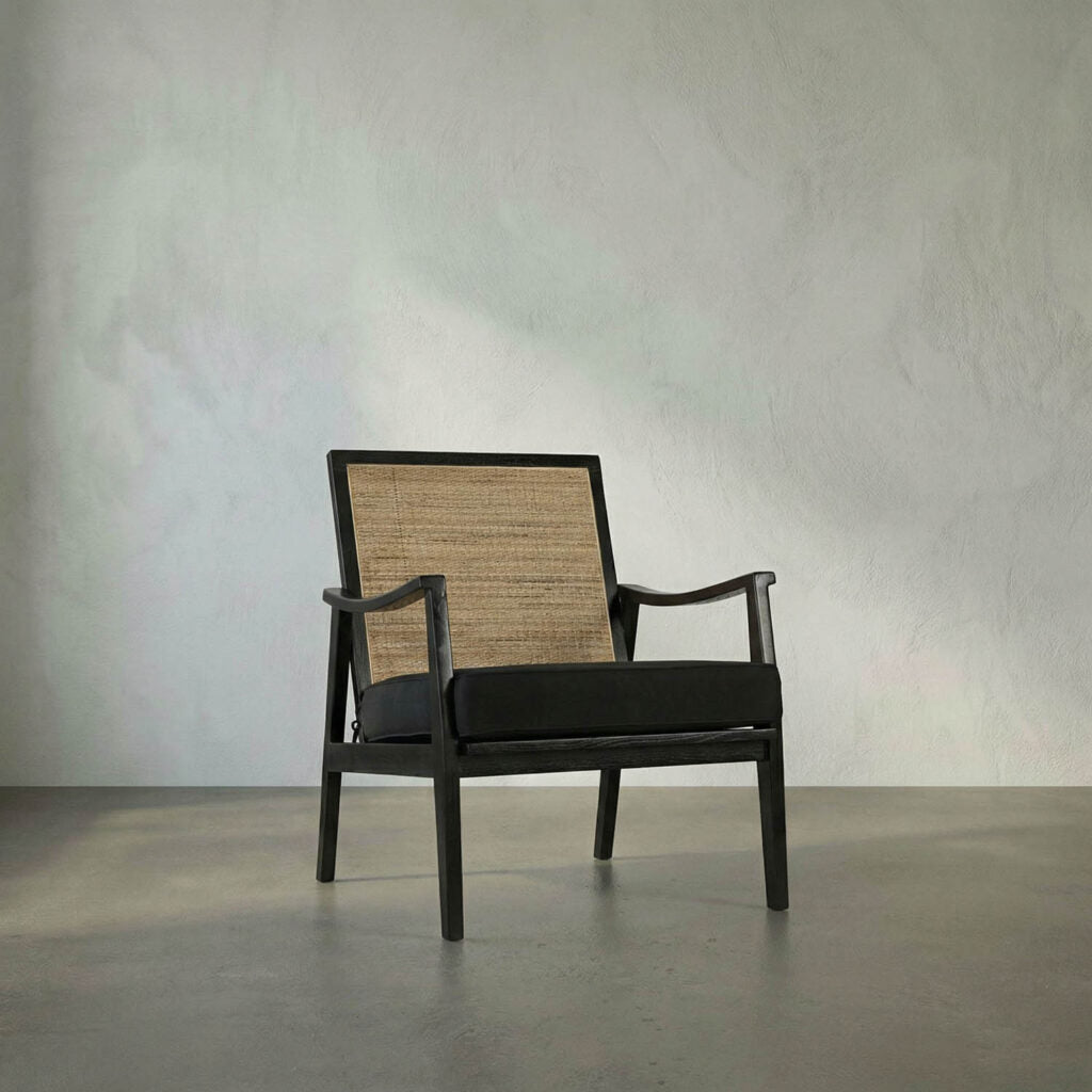 Noir Lichtenstein Chair, Charcoal Black