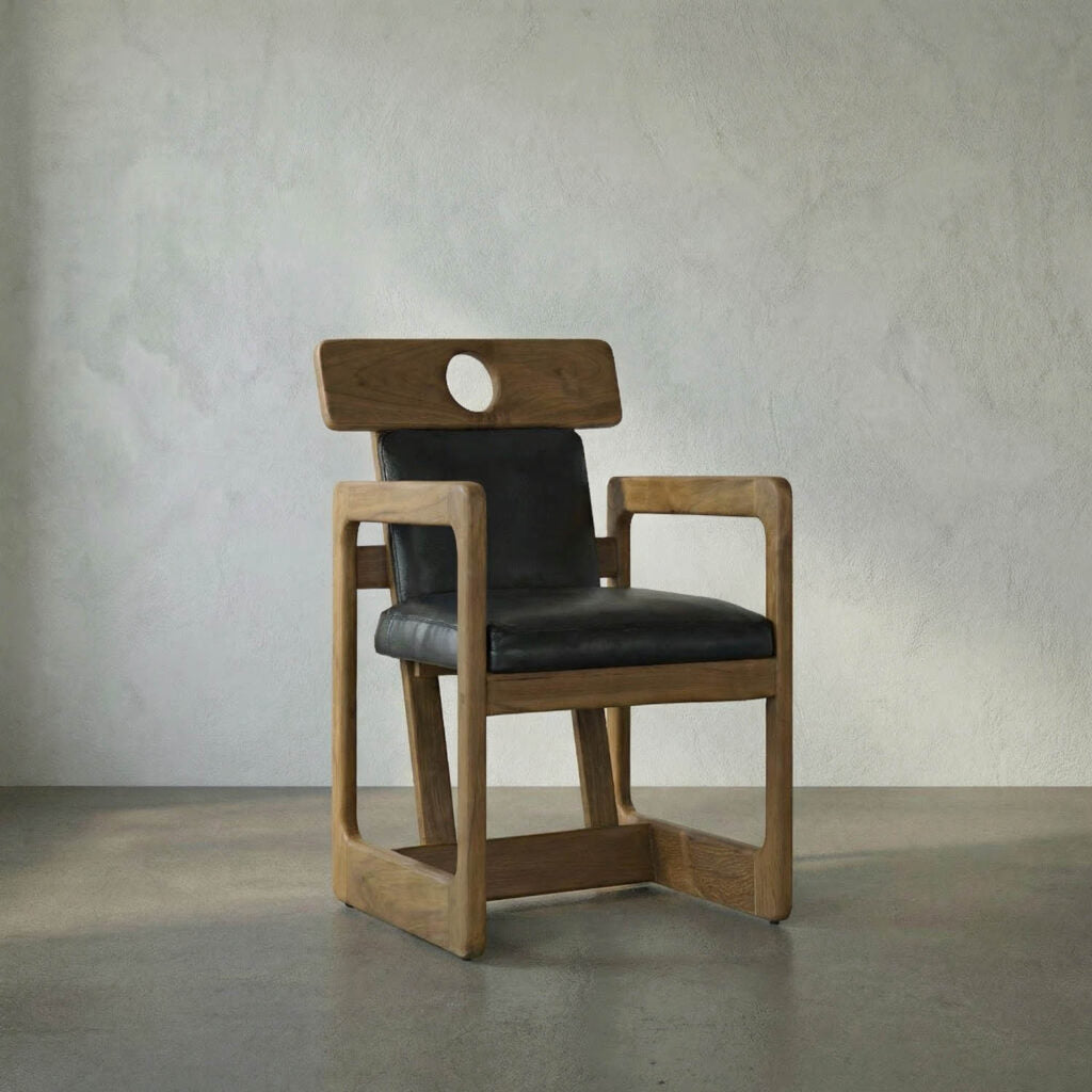 Noir Buraco Arm Chair, Teak