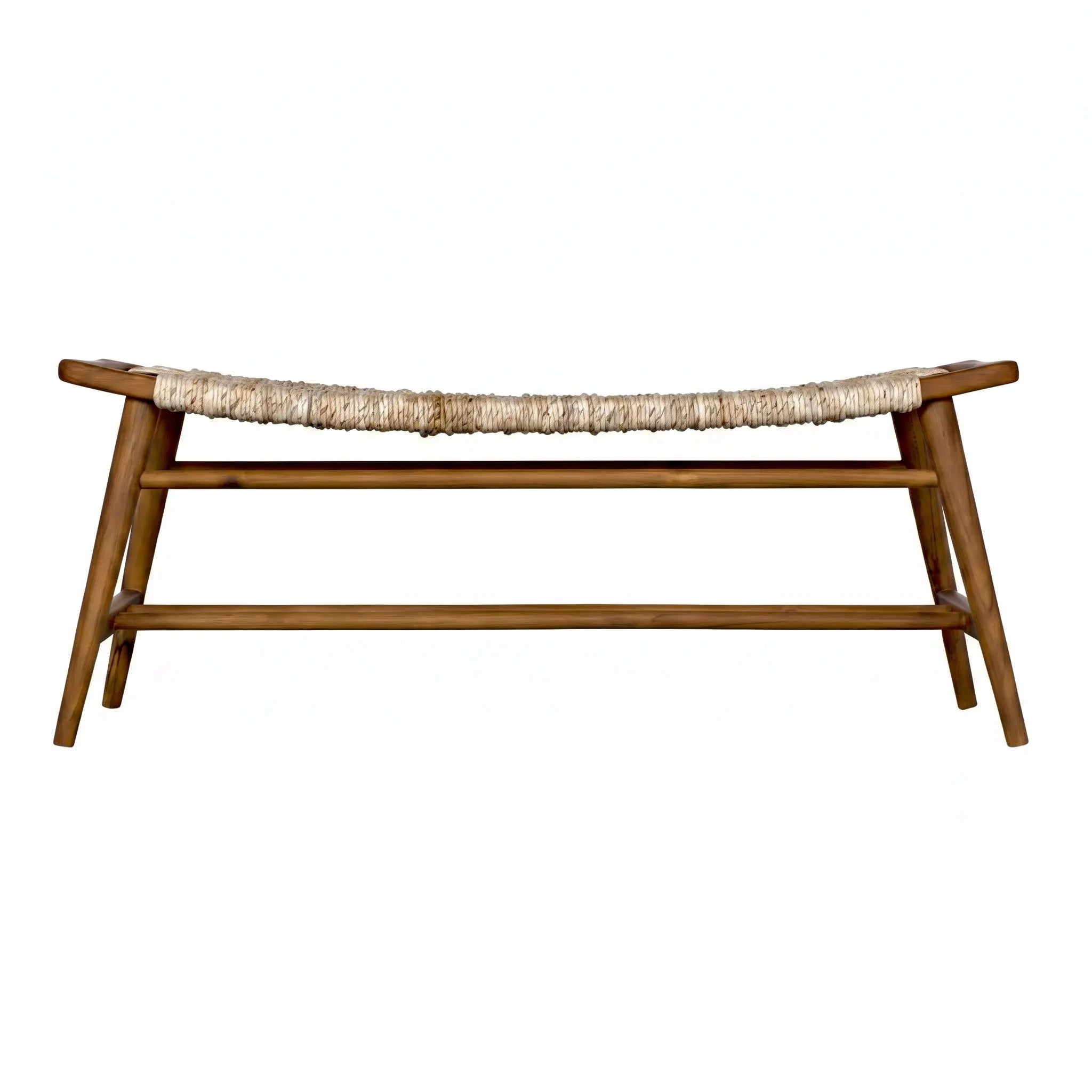 Noir Stockholm Bench With Woven