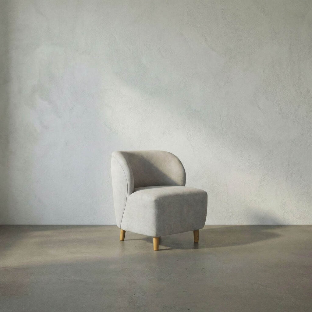 Noir Laffont Chair With Wheat Fabric