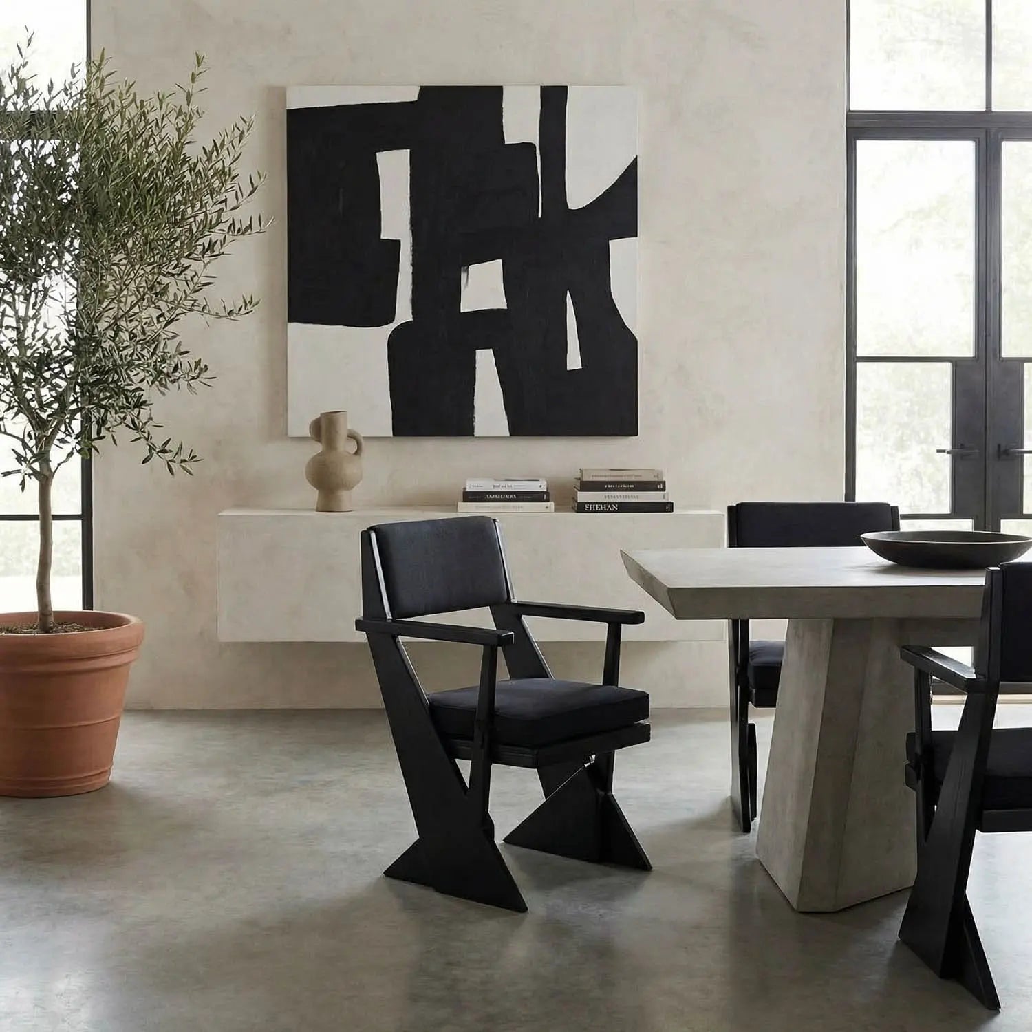Noir Madoc Arm Chair