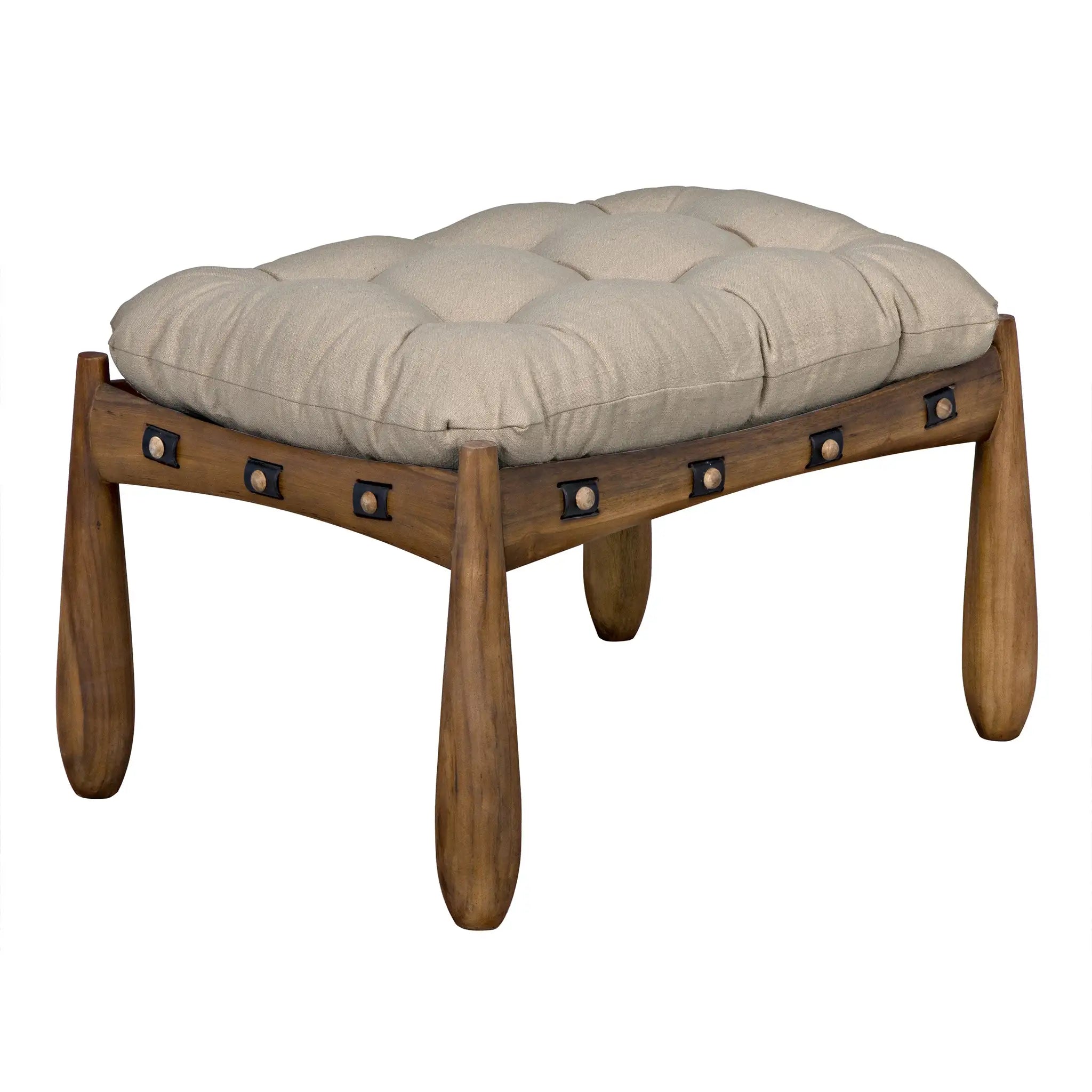 Noir Dante Stool With C Fc Upholstery
