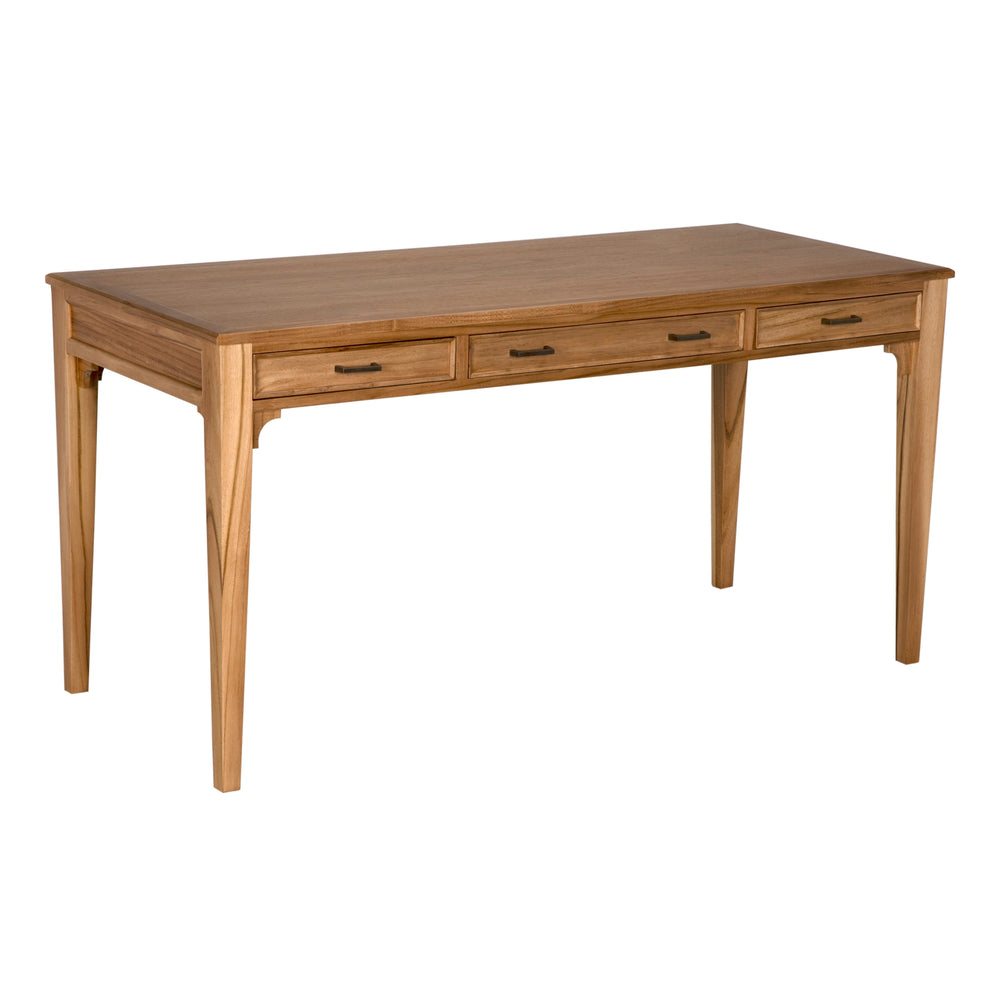 Noir Ambrose Desk, Bleached Teak