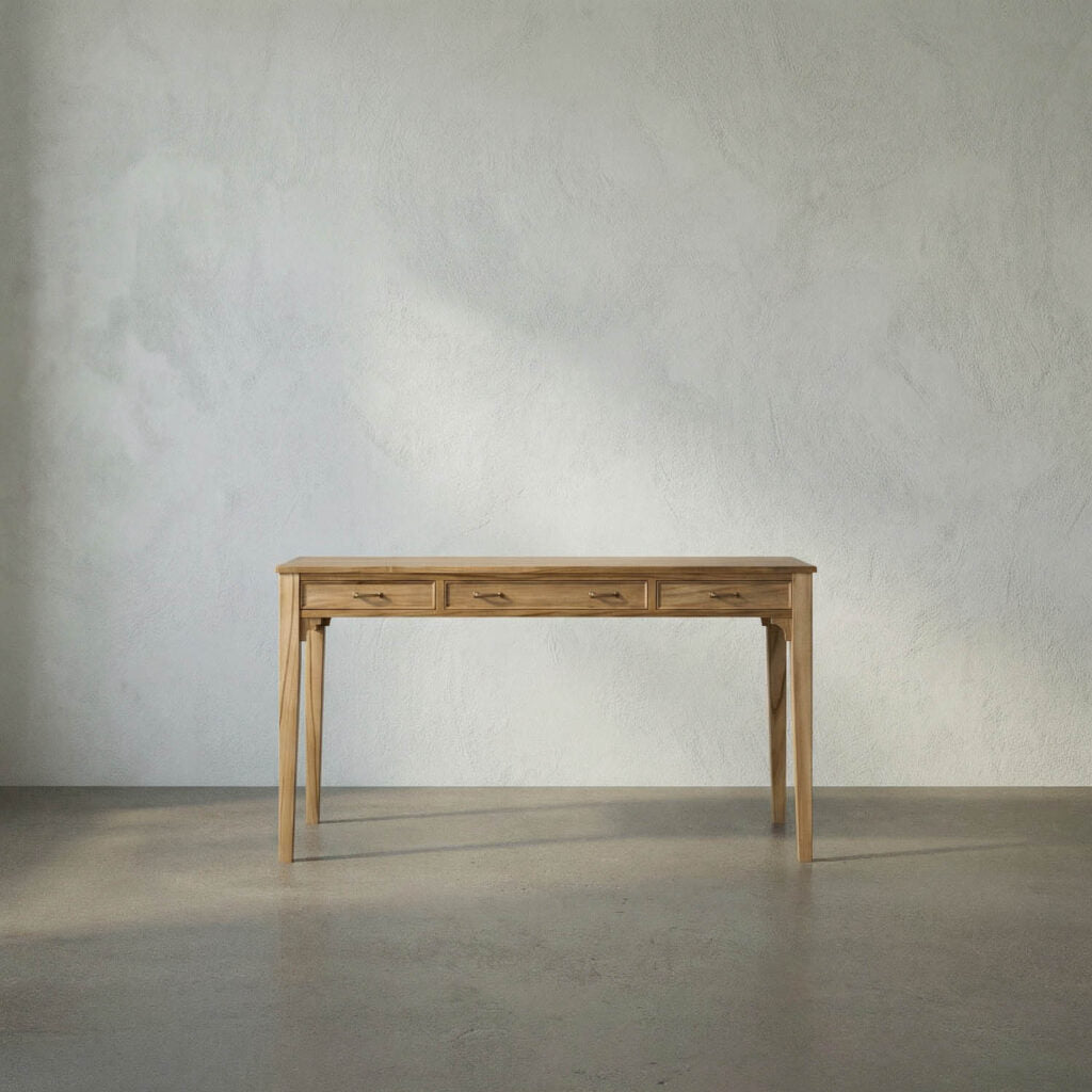 Noir Ambrose Desk, Bleached Teak