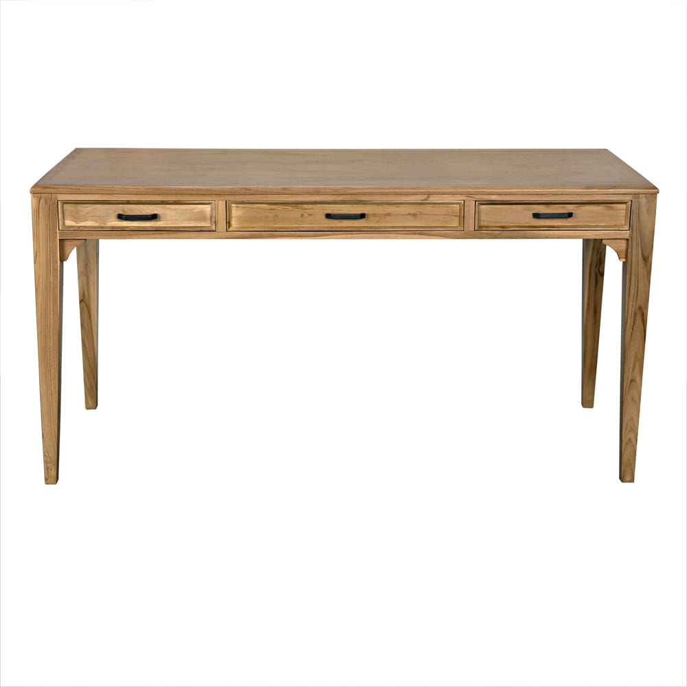 Noir Ambrose Desk, Bleached Teak