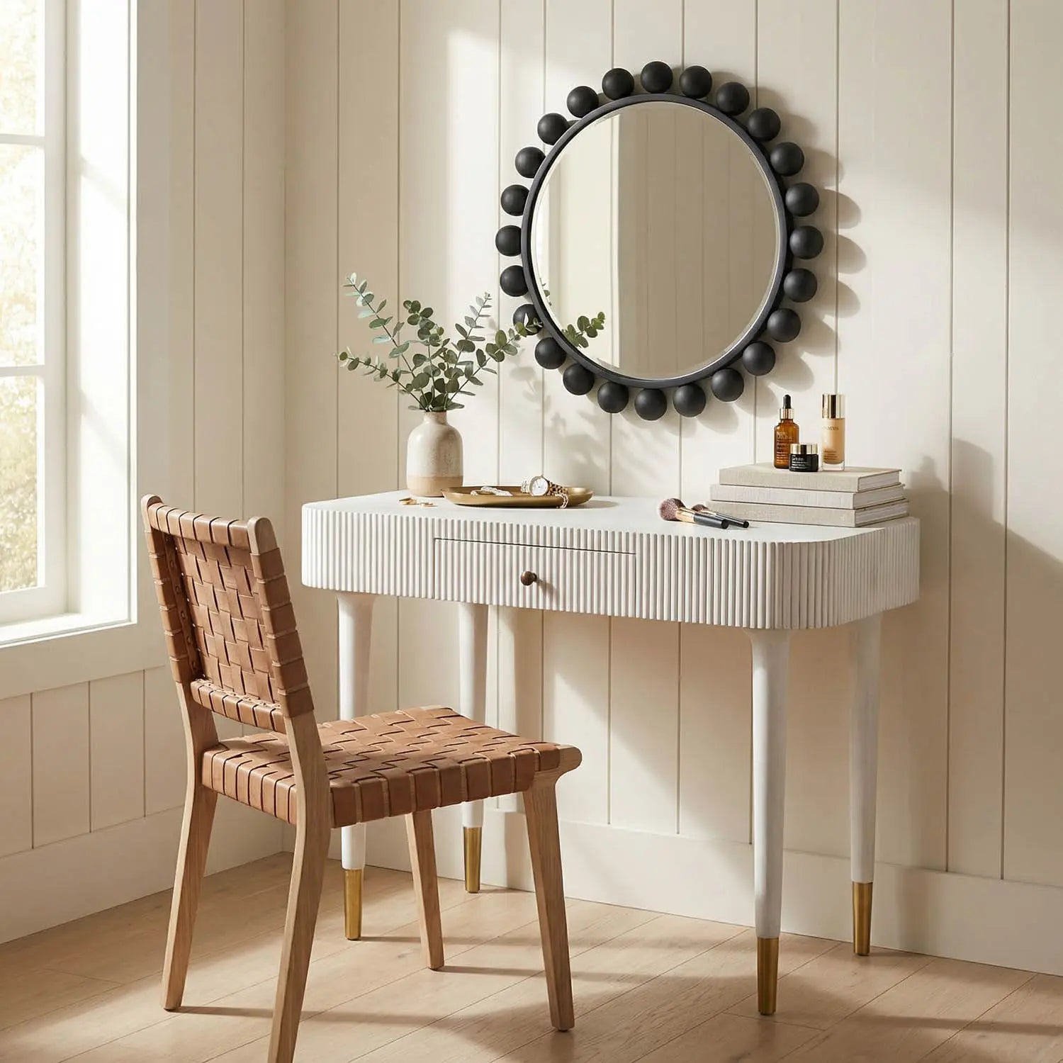 Noir Celine Desk/Side Table